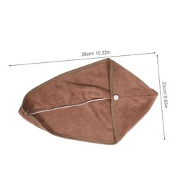 BESPORTBLE 2Pcs Quick Drying Hair Cap Ultra Absorbent Bath Head Wrap for Women Lightweight Dry Hair Towel for Travel and Home Use Dark