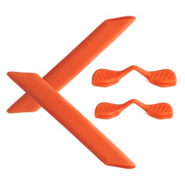 Alphax Orange Replacement Nosepieces & Earsocks Rubber Kits for Oakley RadarLock Path OO9181
