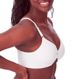 Bali Women's Comfort Revolution Front-Close Shaping Underwire Bra DF3P66, White, 36C