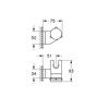 GROHE Vitalio 261832431 Hand Shower Holder (Adjustable, for Gluing or