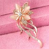 Mecool Created Cats Eye Brooch for Women Classy Bouquet Bridal