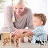 Toynificent Wooden Puzzles for Toddlers, Montessori Toys, 4 in 1