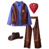 ReliBeauty Children's Cowboy Costume with Cowboy Hat Bandana Neckerchief, Blue,