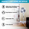 EZ-CHILL 16” Oscillating Pedestal Fan, 3-speed Options, 90-Degree Oscillating Head,