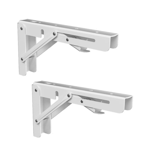 Highdecora Folding Shelf Brackets, 2 Pcs Heavy Duty Foldable Shelf