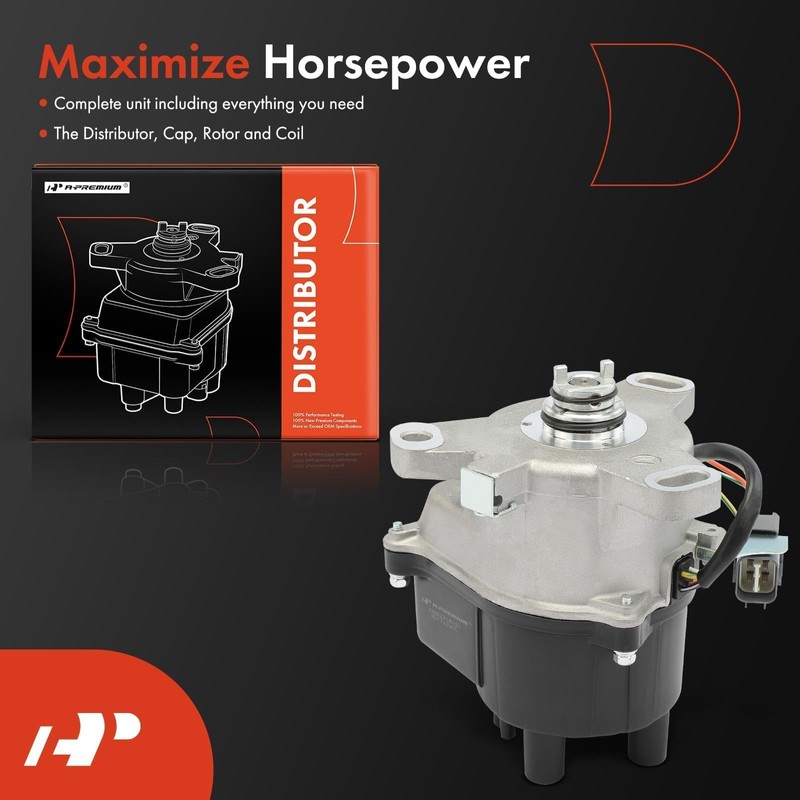 A-Premium Ignition Distributor L4 2.3L Compatible with Honda Accord DX