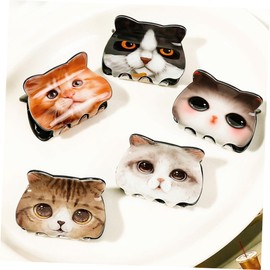 Baluue 5pcs Cute Animal Hair Clips Hair Jaw Clips for Women and Girls Cat Shark and More Designs