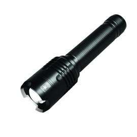 CJ TECH US Army Aluminum Tactical Cob Flashlight with 3 Beam Modes - Military Grade Flashlights High Lumens 4000 - Bright Flashlight with Focusing & Zoomable Beam (Battery Included), Black