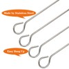 10 Pcs Kebab Skewers 30cm Metal Stainless Steel Barbecue Skewers