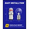 AUTOONE 1157 LED Bulb Red for Brake Lights, 2057 2357