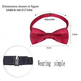 AMPIL Suspenders Bow Tie for Boys Toddler - Adjustable Elastic Y-Back Design with Strong Metal Clips Wedding Party (24 inch (1-6 Old), Green)