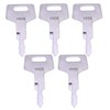 YIQI 5 Ignition Keys H806 Heavy Equipment Keys for Takeuchi Hitachi Gehl New Holland Case 17001-00019