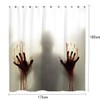 Milya Shower Curtain Bath Curtain Horror Aid with Bloody Hands