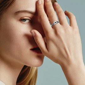 DAYLINLOVE Ace Ring 925 Sterling Silver Gothic Skeleton Hand Ace Card Thumb Ring Goth Black Spade Ace Hip Hop Poker Jewellery Gifts for Women Girls(8)