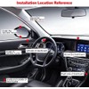 Biqing Blind Spot Mirrors, Universal Car Accessories, 360 Adjustable, Convex,