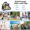 UEASE Clear Lunch Bag 20-Can with Adjustment Shouder Strap for