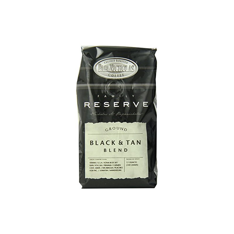PapaNicholas Coffee Ground Coffee, Family Reserve Black and Tan Blend,