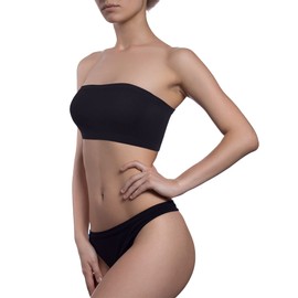 Bencailor 8 Pieces Bandeau Top for Women, Strapless Tubes Non Padded Seamless Bralettes Stretchy Sports Bra(XX-Large,Stylish Colors)