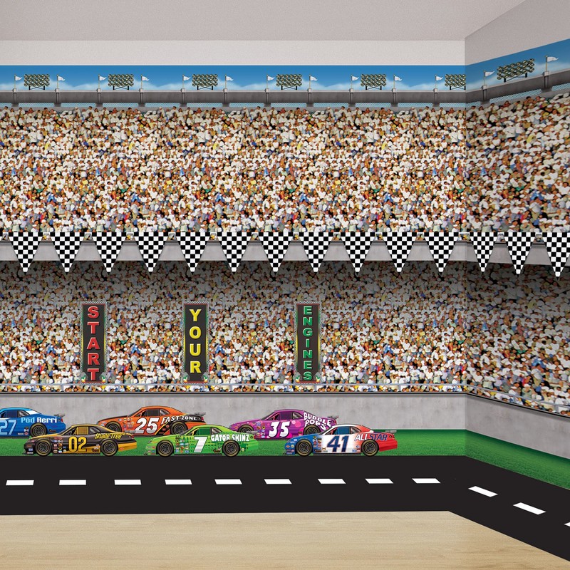 Racetrack Runner (poly w/double-stick tape) Party Accessory (1 count) (1/Pkg)