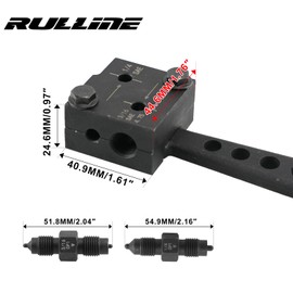RULLINE 3/16"&1/4" Double Flaring Tool | Steel/Copper/Alum | Auto/Moto/Truck