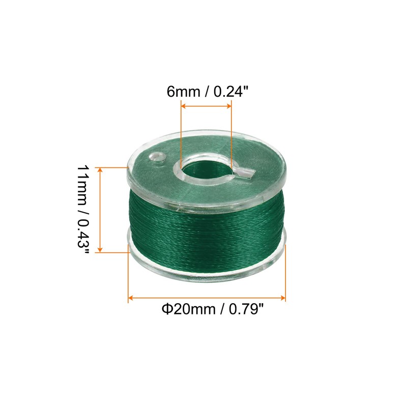 sourcing map Prewound Bobbin Thread Set of 5pcs with Storage