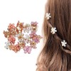 18 Pinzas para el Cabello con Mini Flores, para el