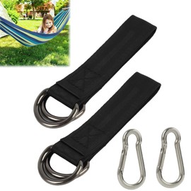 2PCS Heavy-Duty Tree Swing Hanging Straps with Zinc-Alloy Carabiners,Adjustable Polyester Hammock & Swing Strap Kit for Trees, Porches, Patios, Camping, Kids & Adults