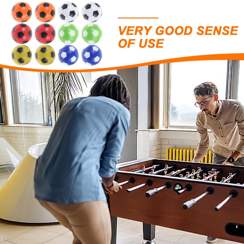 Outanaya 12pcs Football Balls Replacement for Table Soccer Game Balls