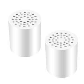 POFET 2 Pack Filter Cartridge for Shower Filter, Water Heater Filter, Replacement Cartridge for Removing Chlorine, Heavy Metals and Softening Water