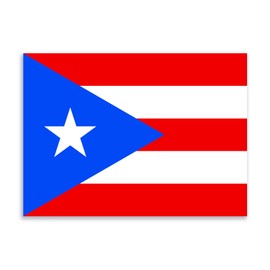 Flag of Puerto Rico Republic Sticker Decal Notebook Car Laptop 5.5"x4" (Color)