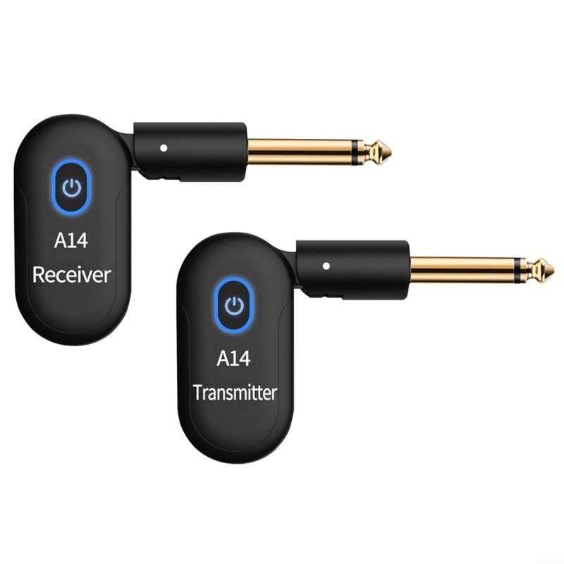 Guitar System 2.4 GHz, Rechargeable Audio Transmitter and Receiver, 90°