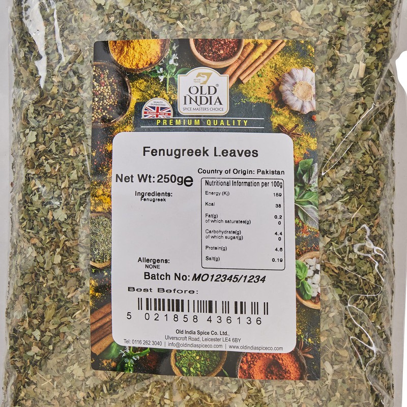 Old India Fenugreek Leaves 250g