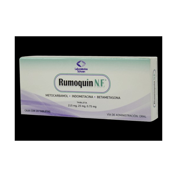 Rumoquin Nf 215/25/0.75 Mg Con 20 Tabletas