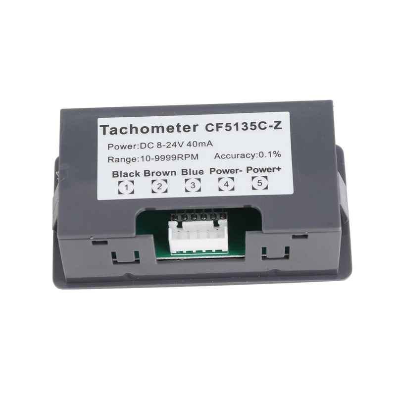 QANYEGN Digital LED Tachometer, Green 4 Digit LED Motor Tachometer,
