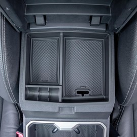 JKCOVER 2PCS Center Console Organizer Compatible with 2024 2025 Toyota Tacoma(4th Gen) and 2025 Toyota 4Runner(6th Gen), Center Console Tray and Divider Storage Accessories