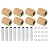 PATIKIL 8pcs M10 Fine Thread Lamp Pipe Repair Parts Kit