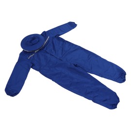 Bee Suit Rubber One Piece Designed Blue Unisex Beekeeping Clothing for Outdoor Protection
