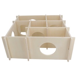 AB Tools Small Animal Hamster Mice Gerbil Boredom Breaker Wooden Fun Maze Toy Gift
