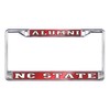 NC STATE Chrome Metal ALUMNI License Plate Tag Frame