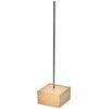 Artipistilos® Wooden Stand/Metal 7x7x30 cm - Natural/Black - Stands (powertex