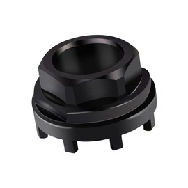 XPJBKC Bicycle Lock Ring Tool, Bicycle Bottom Bracket Tool, Inner Bearing Tool with 8 Teeth Locking Ring, Compatible with Shimano SRAM ISIS 8-Level Inner Bearing Shells, Black