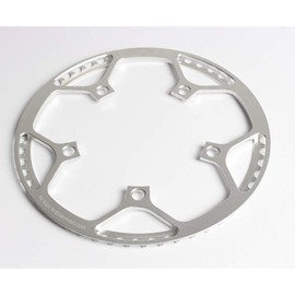 Litepro BCD130 Round Plate Single Disc Gear Folding BMX Small Bicycle Bicycle 45T 47T 53T 56T 58T Chainwheel Crank (Silver, 56T)