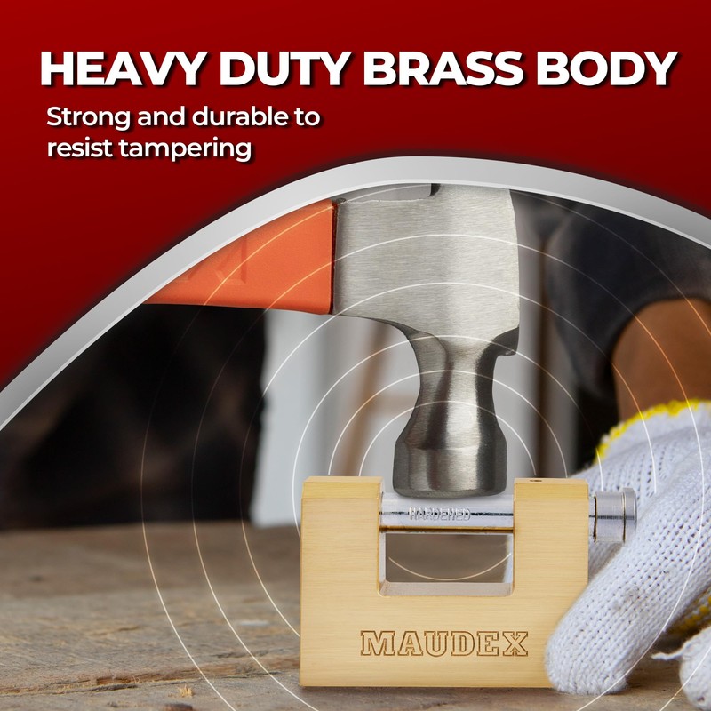 Maudex® MBX/70 Solid Brass Heavy Duty Lock for Outdoor Use