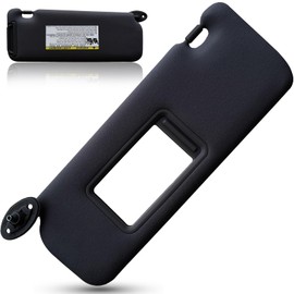 Left Driver Side Sun Visor Compatible with Toyota Scion TC 2005-2010 Replaces# 74320-21210-B2 Gray (Left Driver Side (Black))