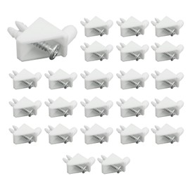 24PCS Shelf Support Pins 101558 Plastic Shelf Support Pegs Support Cabinet Shelf Pins Spare Part Support Pegs Shelf Holder Pins for Wardrobe Repair