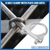 VekAuto Round U Bolt Muffler Exhaust Clamps for Car /