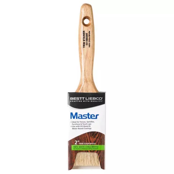 Bestt Liebco 501480300 Wood Handle White China Stain Brush 3/4