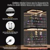 Nynelly Acrylic Lighted Display Case for Collectibles, 5 Tier Figure