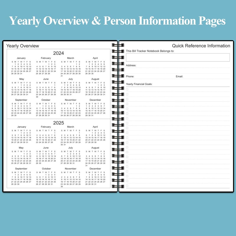 Bill Payment Tracker Notebook - Monthly Bill Organizer & Planner