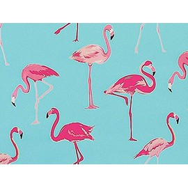 Rustic Pearl Collection FLAMINGO Wrapping Paper, 30" x 20 FT ROLL - Pink Flamingos Gift Wrap Roll